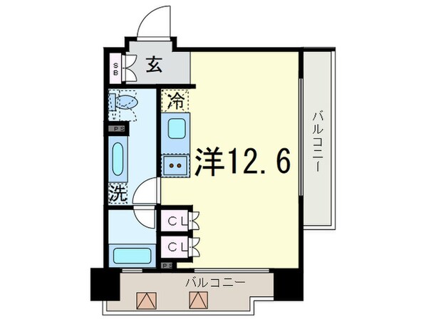 パ－クアクシス渋谷桜丘ウエストの物件間取画像